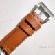 Fake Panerai Luminor Marina SS Brown Leather Strap Watch - PAM 111 (7)_th.jpg